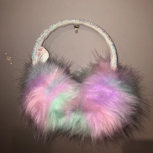 Justice Kids Pastel Furry Sparkle Earmuffs